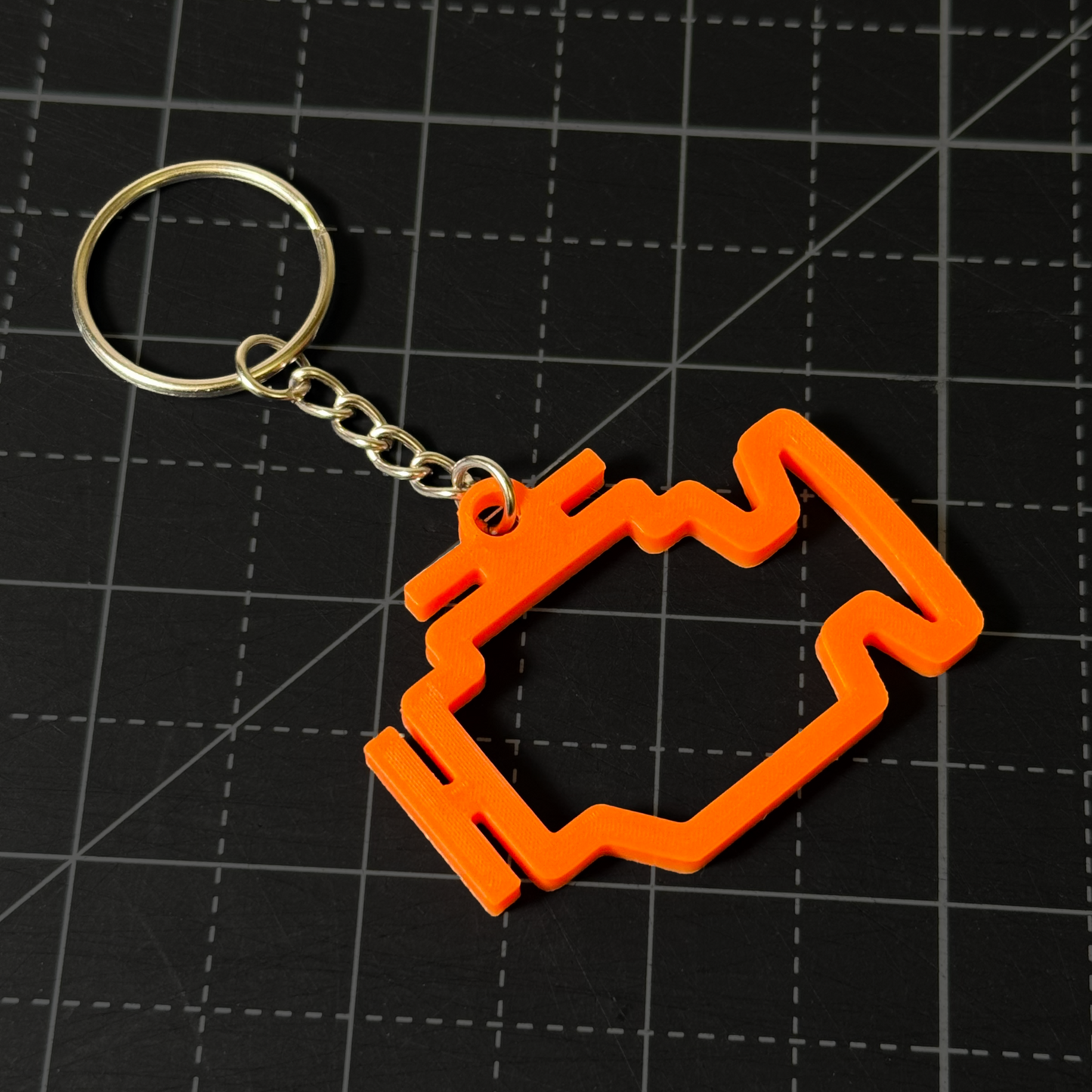 Check Engine Light Keychain