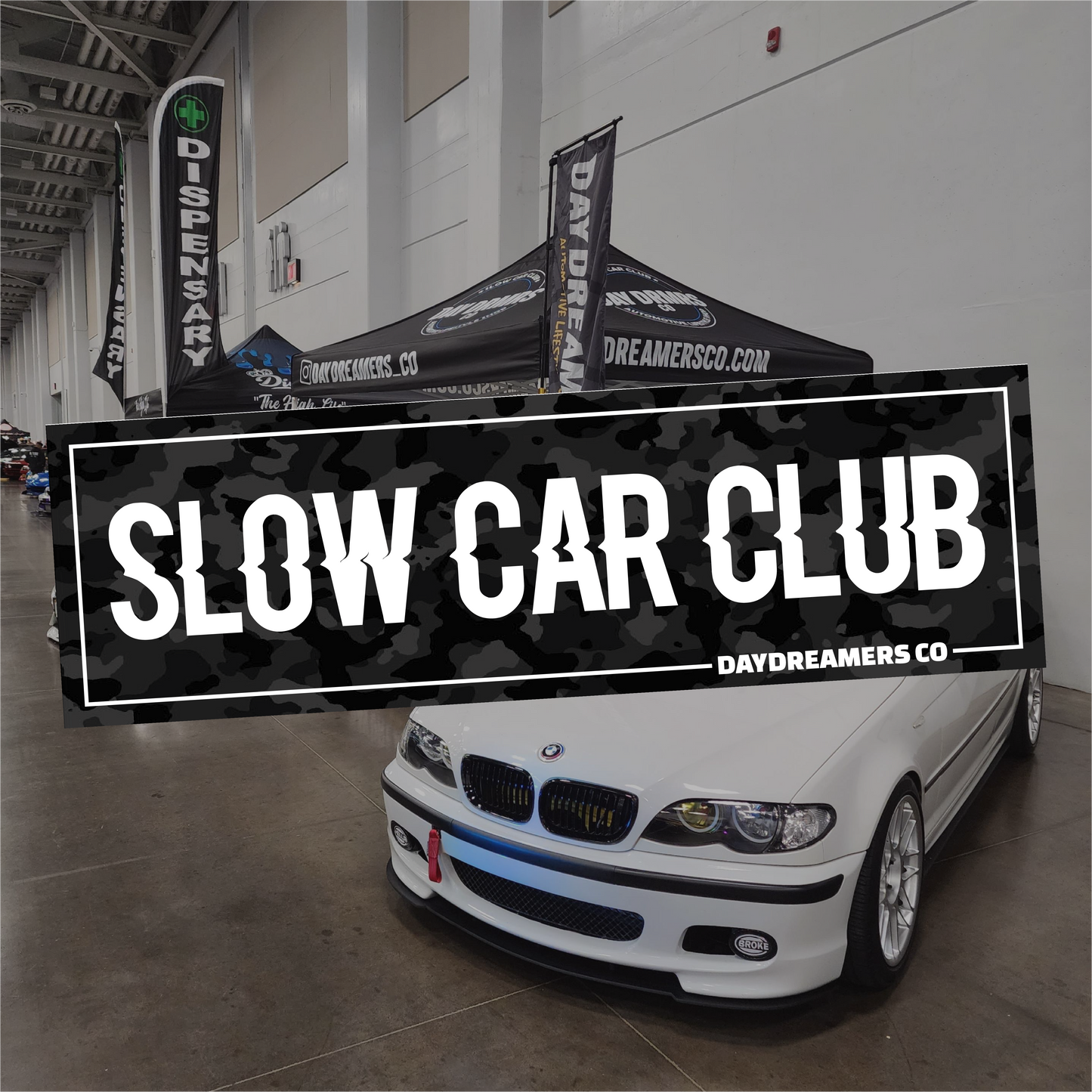 SLOW CAR CLUB Slap Sticker