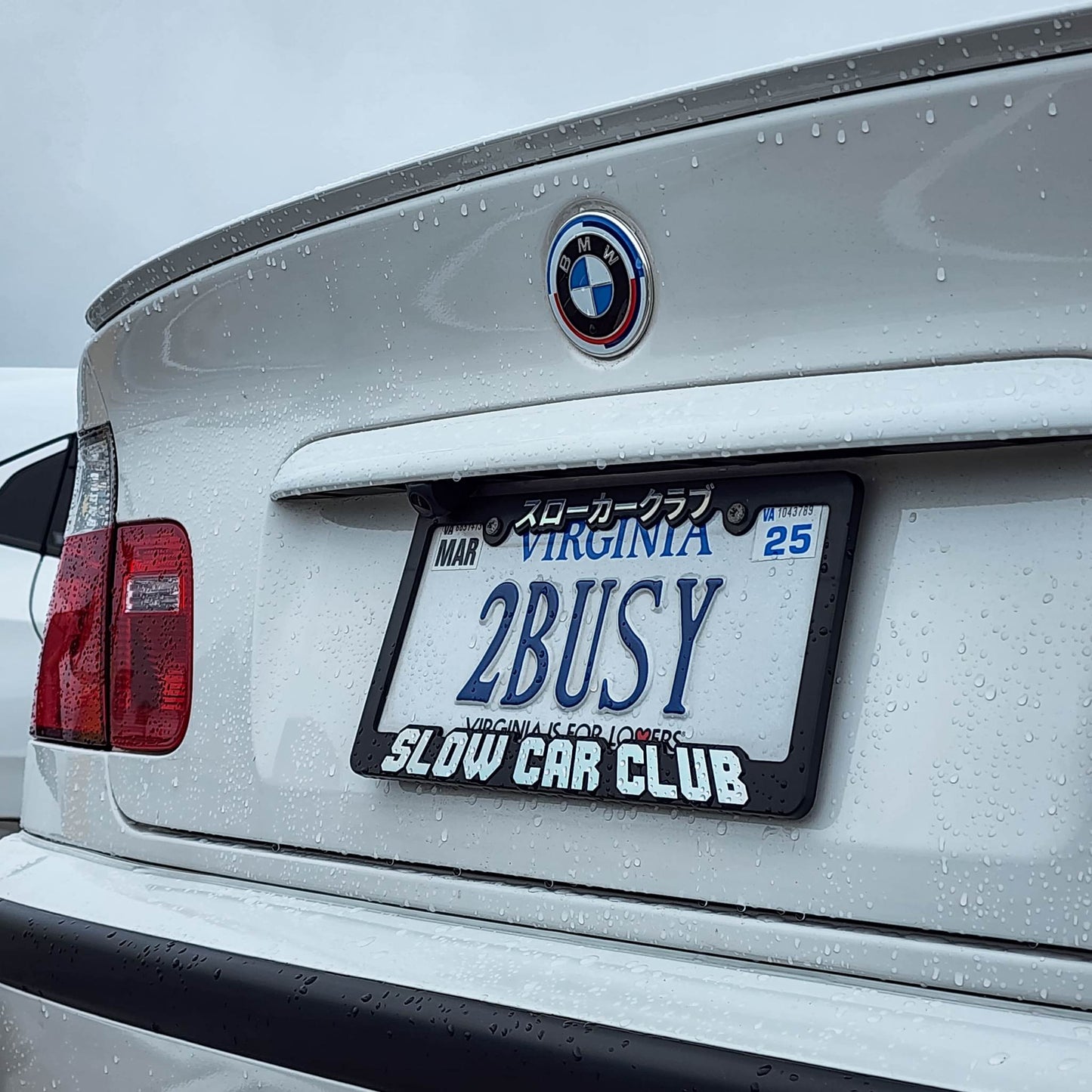 SLOW CAR CLUB License Plate Frame