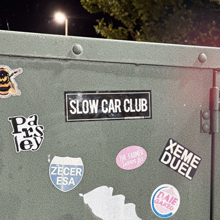 SLOW CAR CLUB Slap Sticker