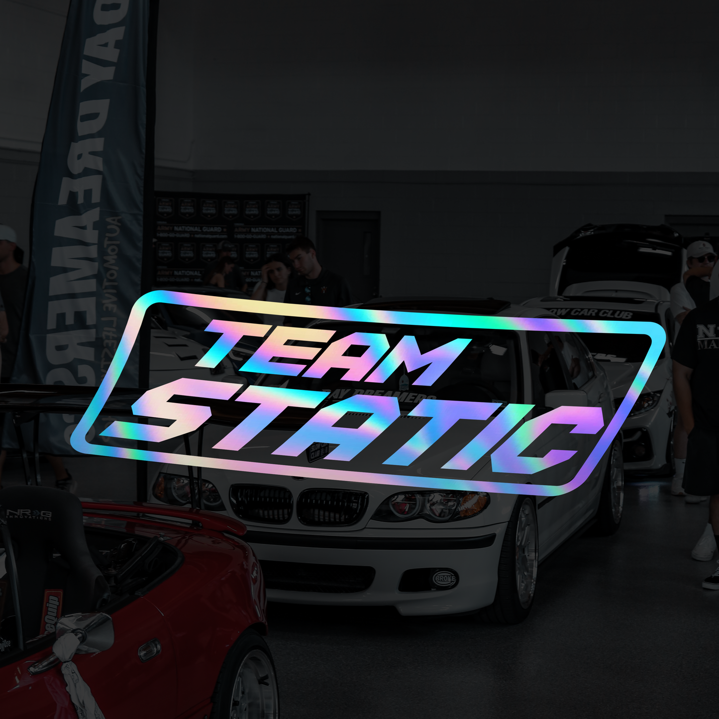 Team STATIC Holographic Sticker