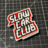SLOW CAR CLUB Slap Sticker x2