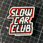 SLOW CAR CLUB Slap Sticker x2