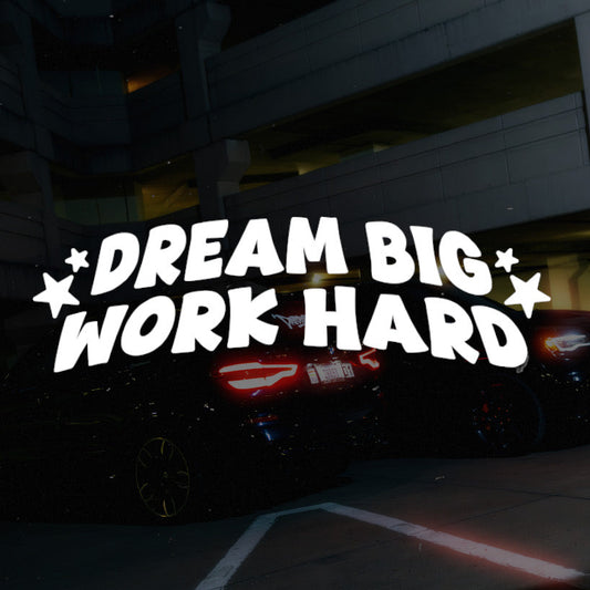 DREAM BIG WORK HARD  Banner