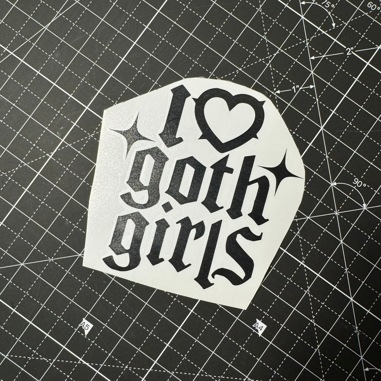 I ❤️ goth girls Sticker