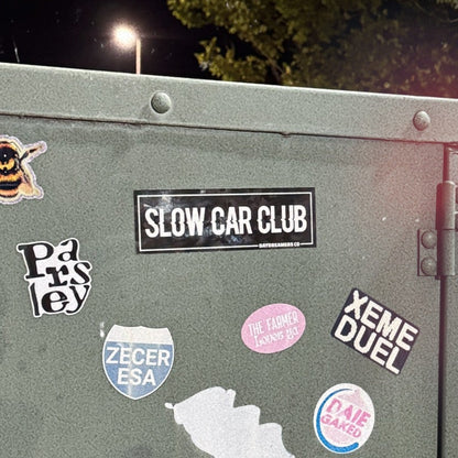 SLOW CAR CLUB  Slap Sticker