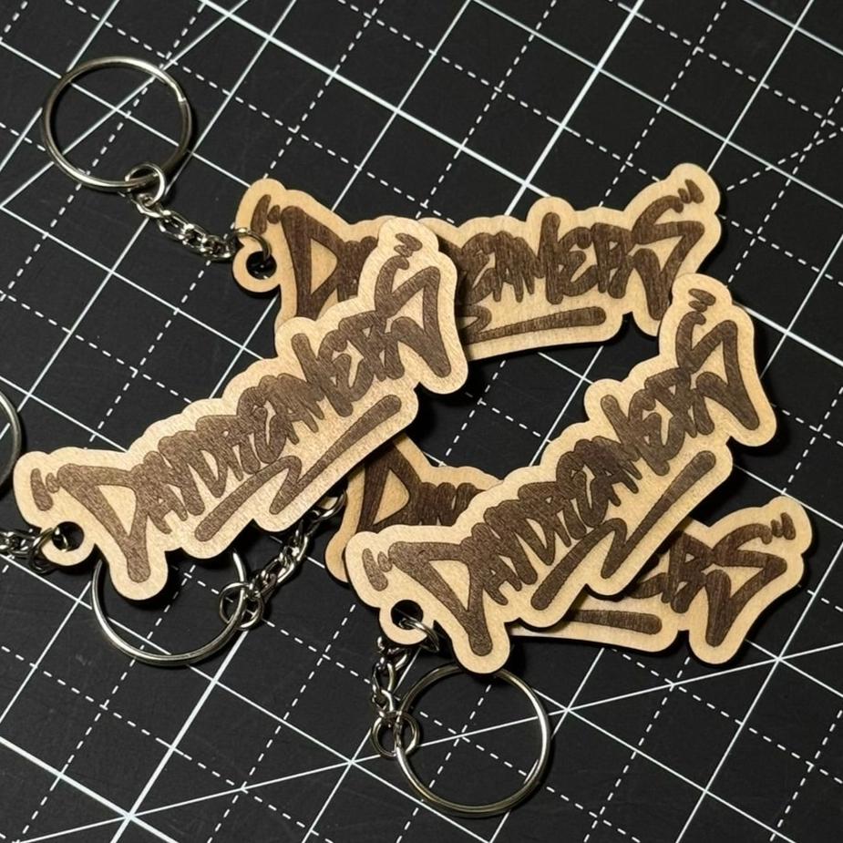 Daydreamers Wooden Keychain