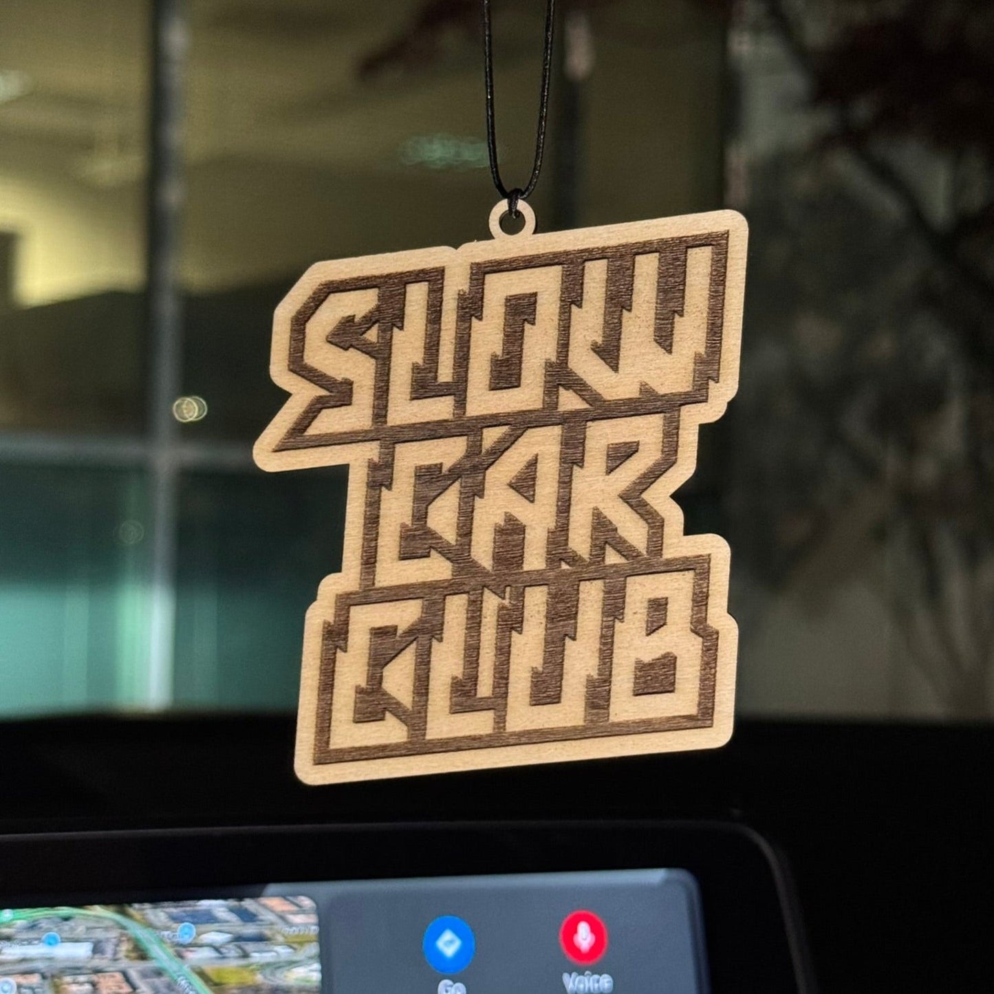 Slow Car Club Wooden Charm