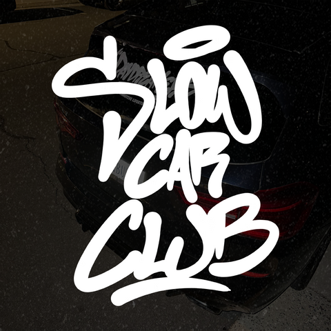 Slow Car Club Round Banner