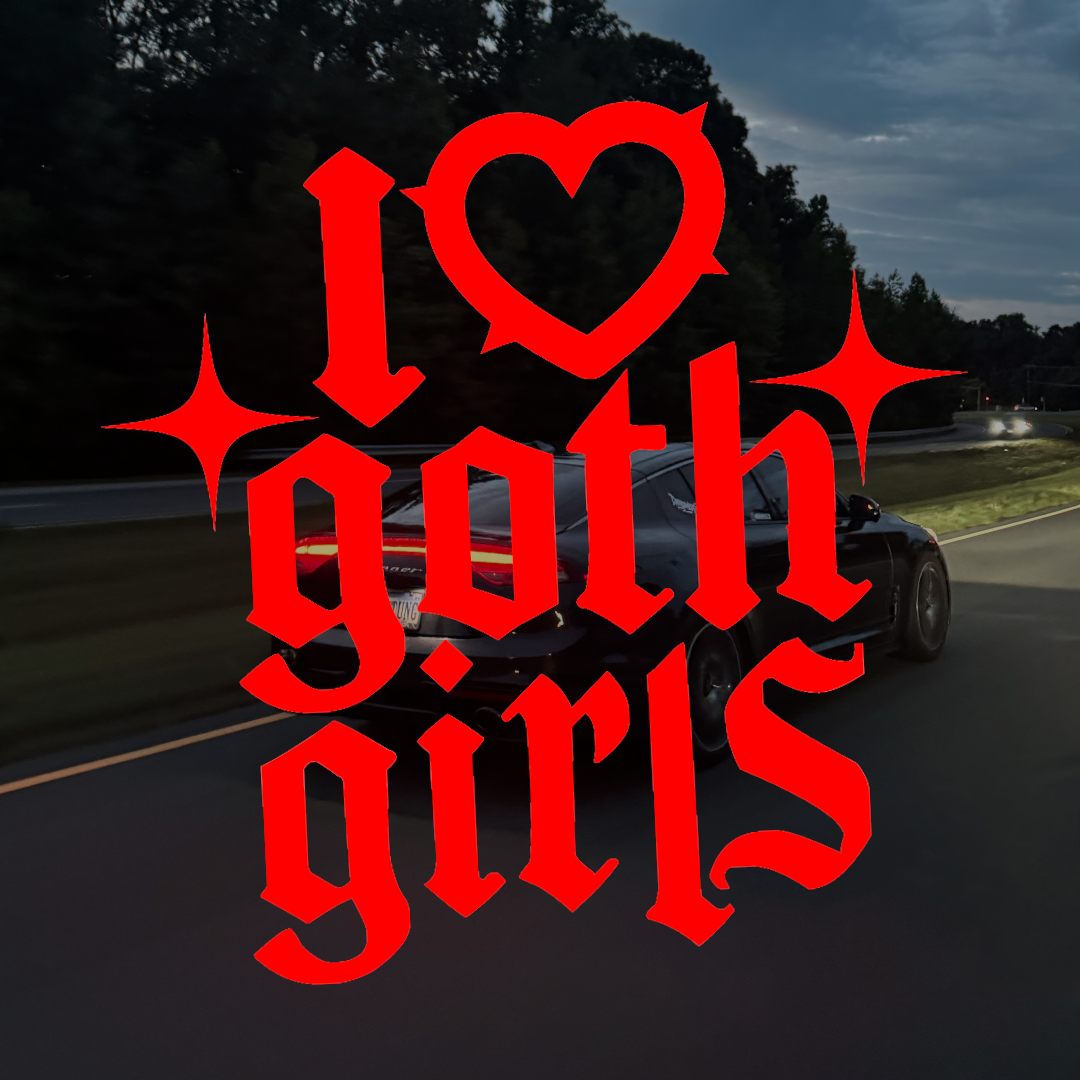 I ❤️ goth girls Sticker