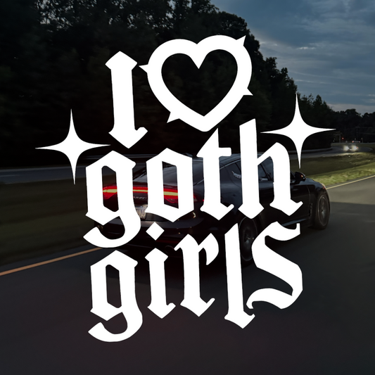 I ❤️ goth girls Sticker