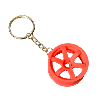 TE37 Wheel Keychain