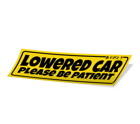 Lowered Car Slap Sticker