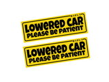 Lowered Car Slap Sticker
