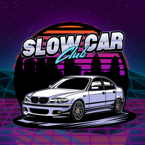 Slow Car Club Sticker E46