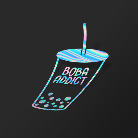 BoBa Tea addict Car Decal