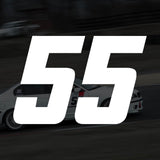 Vinyl Racing Numbers (Set of 2)