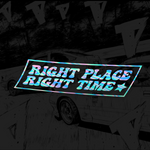 Right Place / Time / Holographic decal